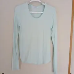 JEANASIS ミントグリーン 長袖 Tシャツのサムネイル