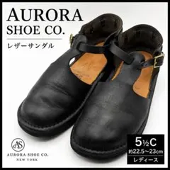 美品 オーロラシューズ ウエストインディアン Tストラップ ブラック