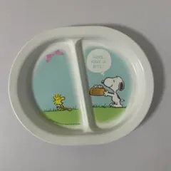 スヌーピー プレート お皿 食器 シルバー メラミン樹脂 昭和 レトロ