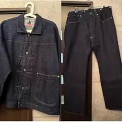 【新品】レア TCBジーンズ No.2 1890 セットアップ 上46下38