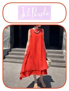 【試着のみ】jil purple ジルパープル ノースリーブワンピース