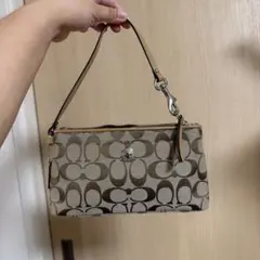 COACH シグネチャー ポーチ リストレット