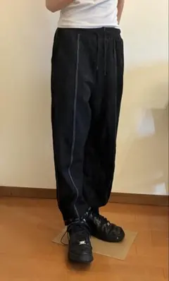 ブラック　イージーパンツ　スウェット