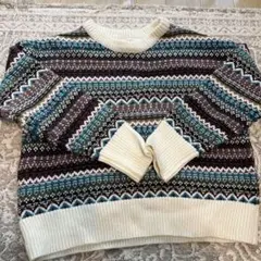 niko and ... 長袖ニットセーター マルチカラー