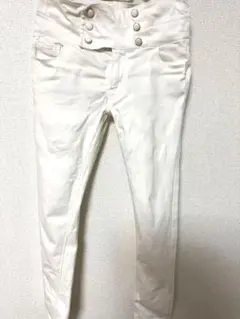 ホワイト スキニーパンツ ハイウエストホワイトパンツ　白スキニー　スキニー
