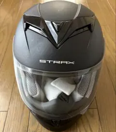 STRAX SF-12 フルフェイスヘルメット マットブラック　Lサイズ　PSCのサムネイル