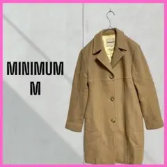 [MINIMUM] ウール　チェスターコート　スリット　裏地ゴールド　日本製