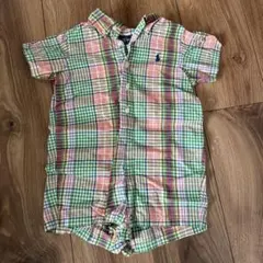 Ralph Lauren チェック柄ロンパース 80