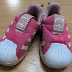 adidas ピンク スリッポン　12.5cm