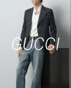 GUCCI グッチ ホワイト コットン ポプリン シャツ