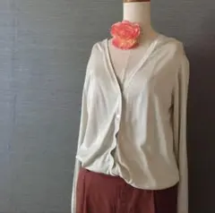 ユニクロ シルク 絹 カーディガン