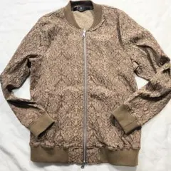 NO ID　ノーアイディー　刺繍　ブルゾン　レーヨン