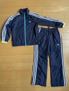adidas ジャージセット ネイビー　ウインドブレーカー　サイズ１２０