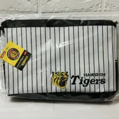 ラウンドワン限定 阪神タイガース 収納BOX （ホワイト ブラック ストライプ）