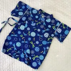 甚平 ロンパース 80cm トンボ柄 男の子