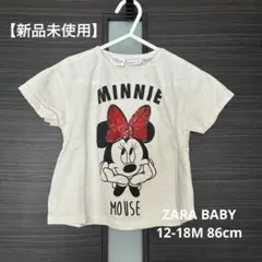 ZARA ミニーマウス Tシャツ スパンコール付き