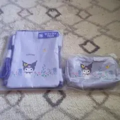 サンリオキャラクターズ当たりくじ　クロミ　サコッシュ＆ポーチセット
