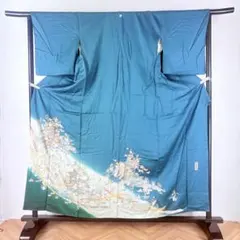 ZF-1353 小紋 縮緬 ちりめん 風景 茶屋辻 御所解き文様 正絹 ZF-1353 小紋 縮緬 ちりめん 風景 茶屋辻 御所解き文様 正絹 【公式通販】