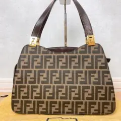 フェンディ ズッカ柄 FF金具 0915808 トートバッグ ハンドバッグ