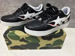 極美品 BAPE STA ブラック / ホワイト 26cm US8 スニーカー - メルカリ