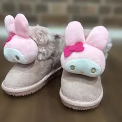 【Sanrio】サンリオ　マイメロディ　　　　ムートンブーツ　13cm