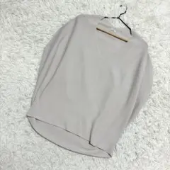 IENA コットンストレッチ コクーン　Vネックプルオーバー　春夏