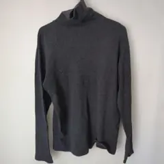 タートルネック チャコールグレー