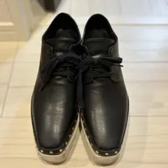 ❤️極美品❤️ZUCCa ズッカ レザーメッシュシューズ 革靴 ブラック L 