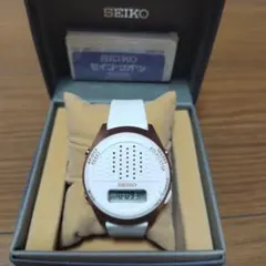 70s SEIKO パタパタ時計 レトロ置時計 ホワイト / ブルー - メルカリ