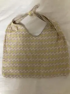 MARNI コットンミニバッグ　レザー紐付