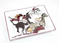 エルメス 灰皿 競走馬　白 トレイ 皿 食器 Hermes