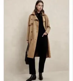 新品！BANANA REPUBLIC ヴィーガン スエード トレンチコート