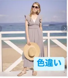 To the sea☆トゥーザシーコットンリネンラッフルシャーリング ワンピースのサムネイル