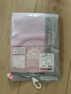 California Cotton ピンクストライプ肌着