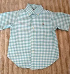【最終価格】ポロ　ラルフローレン 半袖シャツ 2T ギンガムチェック