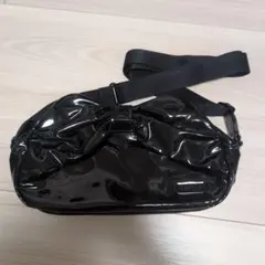 《値下げ》agnès b. ブラックショルダーバッグ