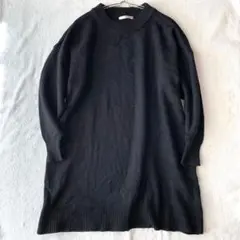 【テラウェアエム】ニット セーター チュニック モックネック 長袖 M