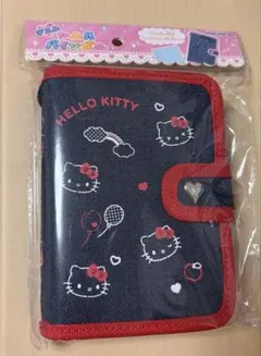 サンリオキャラクターズ　ハローキティ　デニム　シール帳　シールバインダー