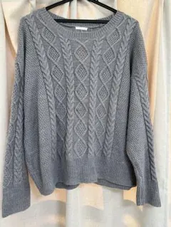 GU ニット　セーター　グレー　レディースXL