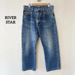 RIVER STAR デニム パンツ ストレート ジーンズ ブルー ヴィンテージ