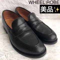 ローファー メンズ 27 黒 レザー 本革 WHEEL ROBE ウィールローブのサムネイル