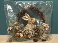 ハンドメイド　うさぎのリース　未使用品