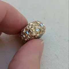 値下げしました スワロフスキー ビーチャームド スクエアゴールデンシャドウ