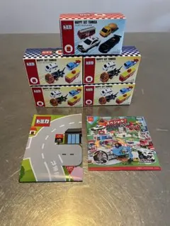 【新品未開封】ハッピーセット　トミカ　5台セット(おまけ付き)