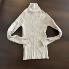 アイボリー リブ編み 長袖セーター アーバンリサーチ