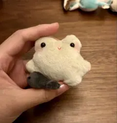 カエルの親子のぬいぐるみ ハンドメイド