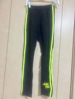 黒 蛍光イエロー スパッツ
