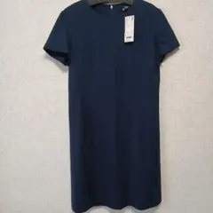 UNIQLO ネイビー 半袖ワンピース Lサイズ