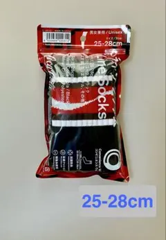 【新品】ファミマ コカ・コーラ ラインソックス ブラック 25-28cm
