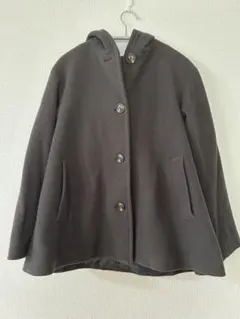 URBAN RESEARCH フード付きコート チャコールグレー